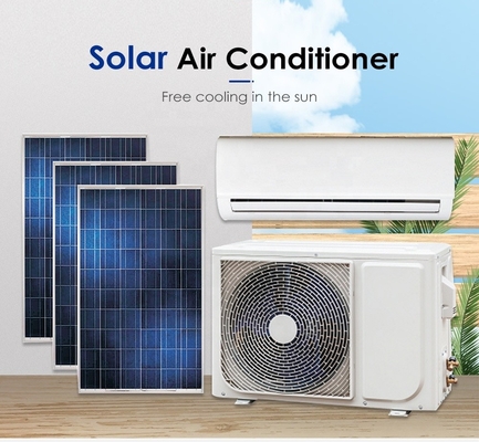 Climatiseur hybride ac dc solaire pour la maison capacité de refroidissement 9000btu Ensemble complet