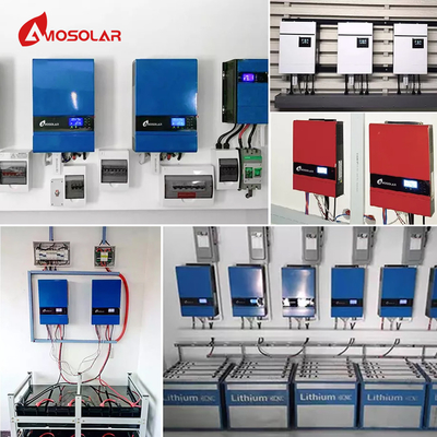 OEM supporté Amosolar 5kw 48v Système solaire hors réseau avec Wifi et chargeur Mppt 13KG
