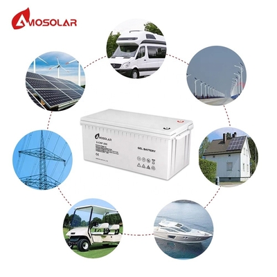 3000 durée de vie de la batterie solaire Amosolar GEL 12V 100Ah pour appareils électroniques grand public