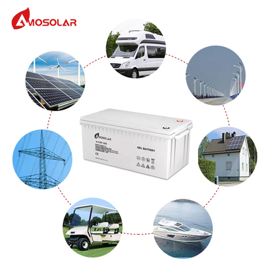 250h 12v batterie plomb-acide scellée durable et fiable pour le système d'énergie solaire