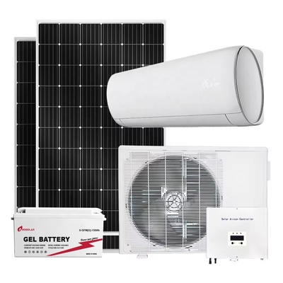 DC AC DUAL POWER 9000 BTU Amosolar climatiseur solaire résidentiel avec panneau solaire refroidissement libre au soleil