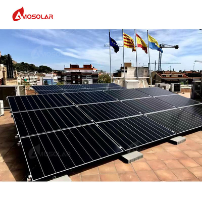 Cadre en alliage d'aluminium anodisé 410W Panneaux solaires à bardeaux Module PV pour panneau solaire de toit