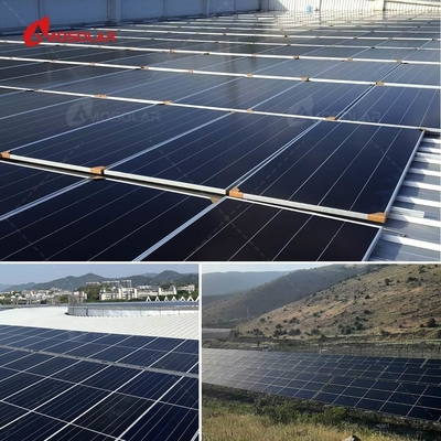 Cadre en alliage d'aluminium anodisé 410W Panneaux solaires à bardeaux Module PV pour panneau solaire de toit