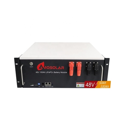 48V/51.2V Amosolar batteries au lithium-ion pour le stockage solaire 100ah 200ah 10kwh 20kwh