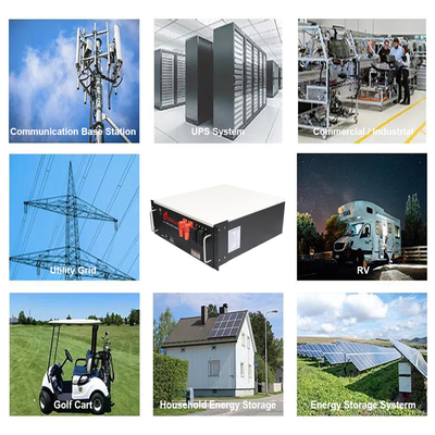 100Ah 200Ah personnalisé 10kwh 15kwh 20kwh 48v 51.2v Batterie solaire Batterie au lithium-ion