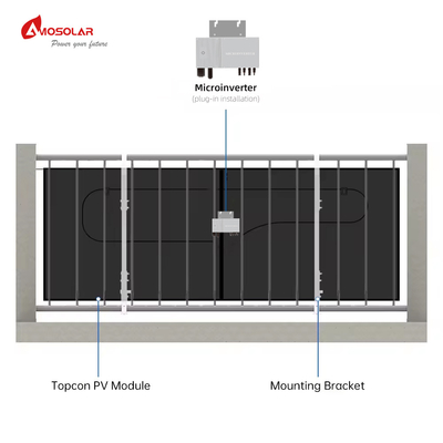 Intégration du système Intégration du système hybride solaire photovoltaïque de 600W 800W 1000W pour la maison