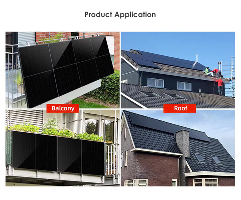 600w 800w Monocristallin Système d'énergie solaire hybride au silicium pour balcon par Amosolar