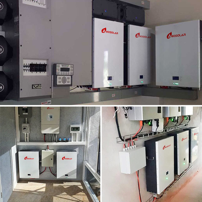 Amosolar 10kwh 5kwh 48v 100ah 200ah Batterie solaire au lithium pour le stockage à température ambiante