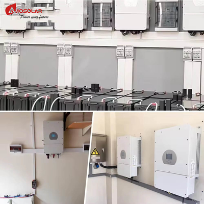 Kit de système d'énergie solaire hybride à domicile de 6 kW avec 3 kW de réseau allumé et 30 kW de stockage d'énergie éolienne
