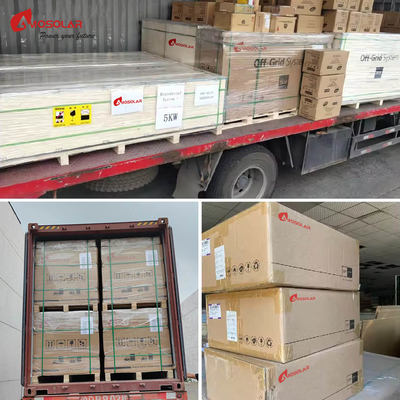 Kit de système d'énergie solaire hybride à domicile de 6 kW avec 3 kW de réseau allumé et 30 kW de stockage d'énergie éolienne