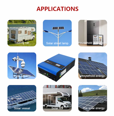 Système solaire hors réseau Amsolar 3 kW/5 kW avec onduleur solaire hors réseau à haute fréquence