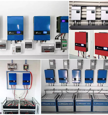 Système solaire hors réseau Amsolar 3 kW/5 kW avec onduleur solaire hors réseau à haute fréquence