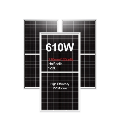Amosolar Panneaux solaires à haute efficacité énergétique 595w 600w 605w option de montage au sol