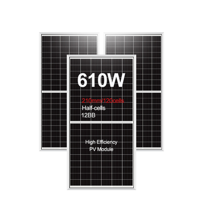 Panneau solaire monocristallin de 210 mm 595w 600w 605w avec 120 cellules OEM ODM Grande performance