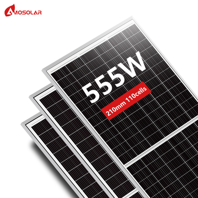 HJT 110cell 535w 540w 545w 550w 555w Panneau solaire pour électricité domestique