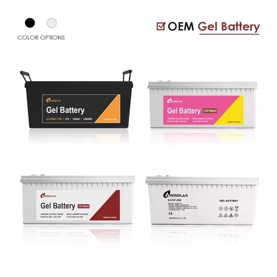 12V 65Ah 70Ah 75Ah 100Ah 200Ah Deep Cycle Gel Battery avec une durée de vie de 1500 fois