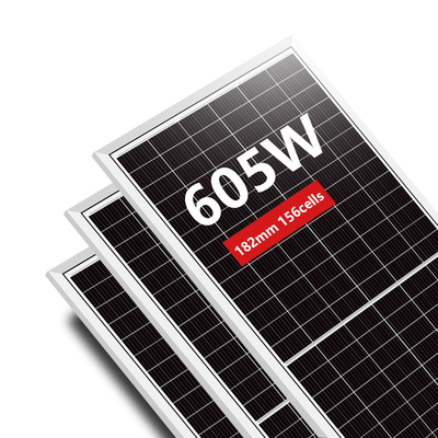 Cellule solaire mono IP68 boîte de jonction nominale 575w 605w Watt module photovoltaïque panneau solaire à demi cellule