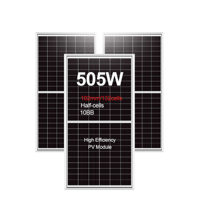 Panneau solaire de 500W 505W 495W 500W modules photovoltaïques avec un rendement de 21,25% et CE approuvé