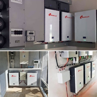 Batterie au lithium montée sur le mur de 48V/51.2V, équipée d'un matériau sûr et facile à installer