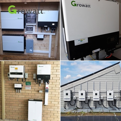 Growatt 3kw 5w 6kw 8kw 10kw 48v Inverseur hybride solaire 5kva 8kva avec type de sortie triple MPPT