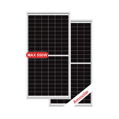 Cadre en alliage d'aluminium anodisé PERC demi-cellule 540w 550w 560w Panneau solaire pour système solaire domestique