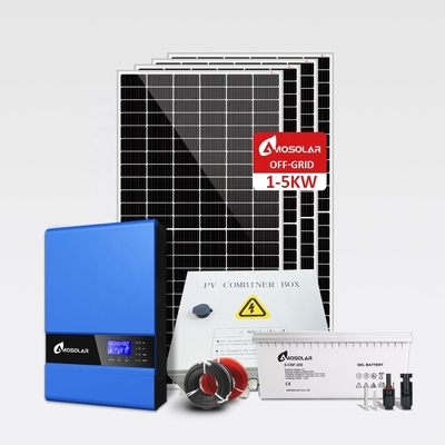 Système d'énergie solaire Amosolar de 3 kW avec structure de montage personnalisée et fonction hors réseau