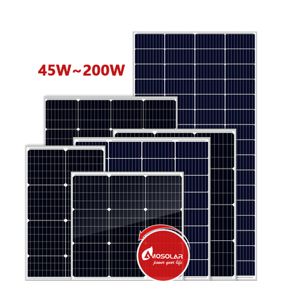 Panneau solaire PERC à demi-cellule de 200 W avec 11,28 Vmp et dimensions de panneau de 1405 * 700 * 30 mm