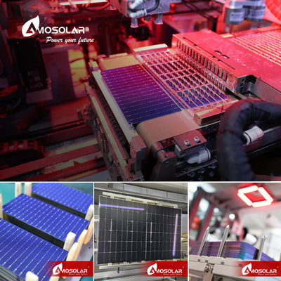 Panneau solaire mono 144 cellule 182 mm Half Cut Cell 570W 580W 590W Panneaux solaires de type N fabriqués