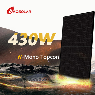 300 mm / 300 mm longueur du câble mono noir complet N type Topcon panneaux solaires 565w 580w avec 144