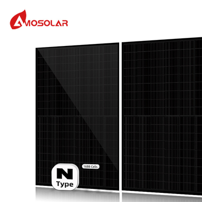 Panneaux solaires de type N à demi-cellule mono 550w 575W 580W 590W pour toit et boîte de jonction IP68