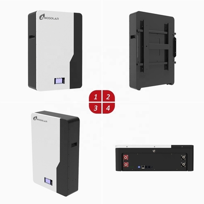 Amosolar 48V/51.2V 100ah 200ah 5kwh 10kwh 2.5kwh Batterie au lithium-ion pour le stockage solaire