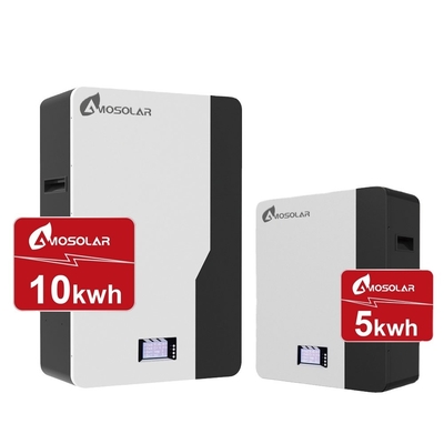 Amosolar 48V/51.2V 100ah 200ah 5kwh 10kwh 2.5kwh Batterie au lithium-ion pour le stockage solaire