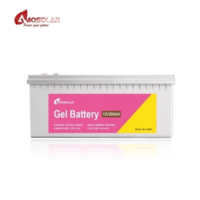 12V 48v 50Ah 100Ah 150Ah 200Ah 250Ah batterie au gel pour système de stockage solaire