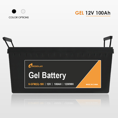 Amosolar Gel Battery 12V 24V 50Ah 100Ah 150Ah 200Ah 250Ah pour le système de stockage solaire