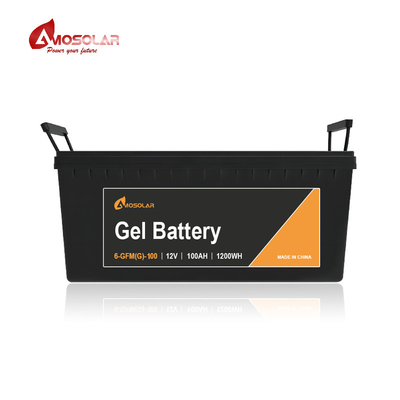 Batterie de type plomb-acide 12V/24V/36V/48V Amosolar Gel type batterie pour le système de stockage solaire