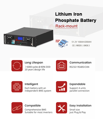 Débloquez le potentiel de votre système de stockage d'énergie avec une batterie au lithium de 48V/51.2V