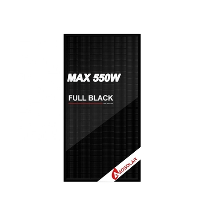 182mm 144 cellules 525W 535W 545W Amosolar tout noir panneau solaire Module solaire pour l'Europe