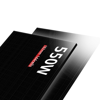 Panneau solaire entièrement noir de 550 W HJT Panneau solaire monocristallin de 540 Watt 560 W Rotterdam