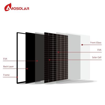 400W Amosolar monocristallin mono panneau Europe entrepôt panneaux solaires avec des matériaux