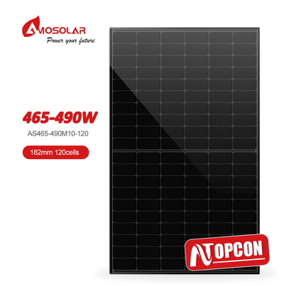 Cadre en alliage d'aluminium anodisé de 182 mmx182 mm 120 cellules à demi-cellule de type mono-N