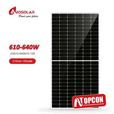 Panneaux solaires TOPCON monocristallins de type N 610W 620W 630W 640W pour le système d'énergie solaire