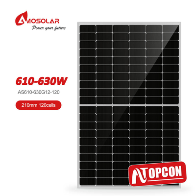 2172*1303*35mm Panneau Dimensions 120 6*20 Cellules de type N 610W 620W 630W Panneaux solaires