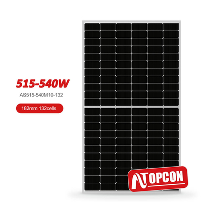 Panneaux solaires de catégorie A Modules solaires photovoltaïques mono de 182 mm pour l'électricité domestique N-TYPE 515W 540W