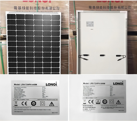 Panneau solaire à double vitre Longi HiMO 7 610w 620w 585w 595w 605w pour système d'énergie solaire