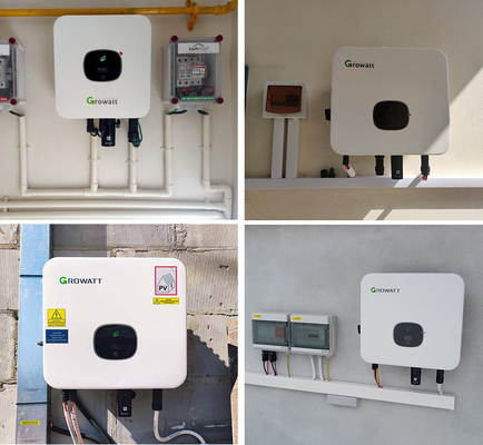 Montage au sol Growatt Mod 10KTL3-X 10KW Sur le réseau 3 phases d'inverseur solaire avec MPPT