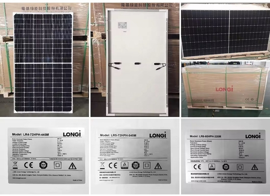 Modules photovoltaïques Longi Hi-Mo6 Mono 420w 410w 585w 590w pour un système de configuration de panneaux solaires
