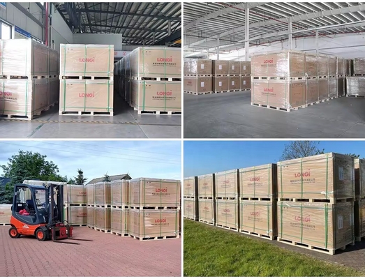 Modules photovoltaïques Longi Hi-Mo6 Mono 420w 410w 585w 590w pour un système de configuration de panneaux solaires