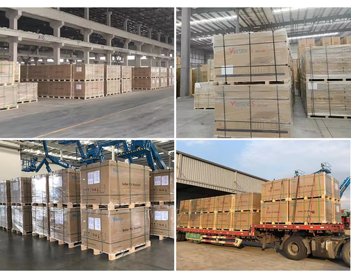 2384x1096x35mm Trina Vertex N Type 580W 590W 600W 650W 670W 700W Panneaux solaires bifaciaux