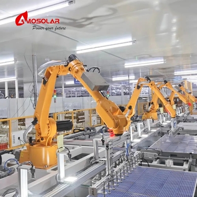 Amosolar à demi-coupe 144 cellules 565w 570w 575w 580w 585w 590w cadre anodisé alliage d'aluminium 30