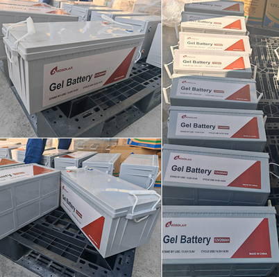 Valve à gel de haute capacité réglée batterie Amosolar stockage solaire acide plomb de cycle profond